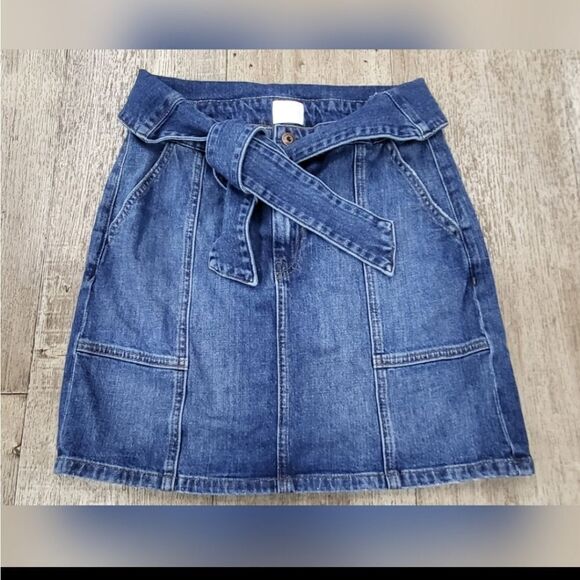 NWOT Jonathan Simkhai Jean Skirt - Picture 2 of 8